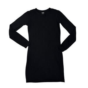 Hurley Long Sleeve Minimalist Above Knee T Shirt Black Dress Size Women's Small